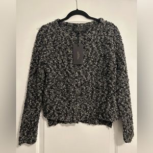 Rag and Bone cropped boucle wool sweater